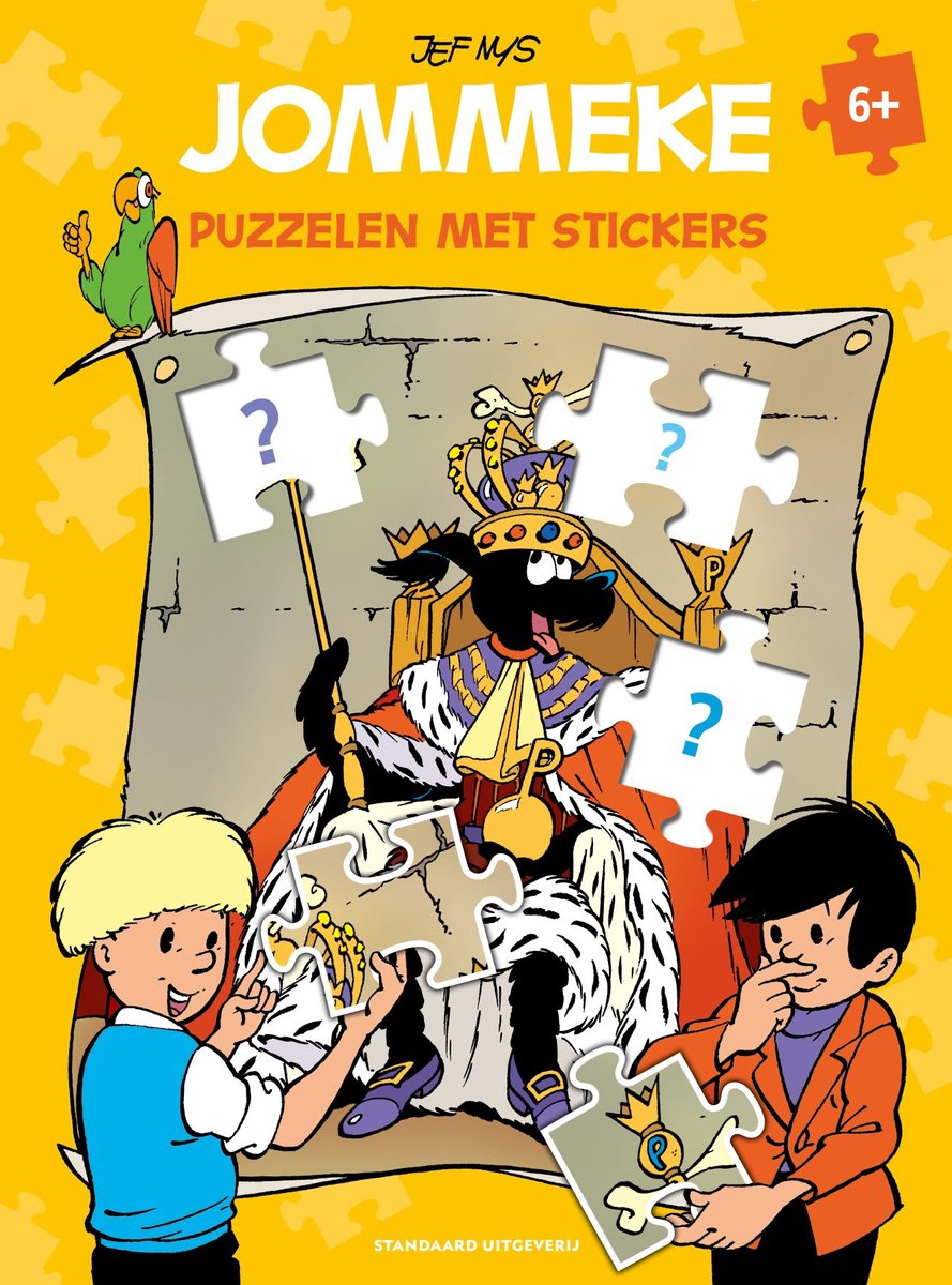 Jommeke spelboek - Puzzelen met stickers (+6j.)