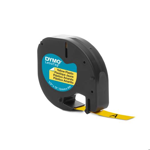 DYMO Letratag tape - PVC geel