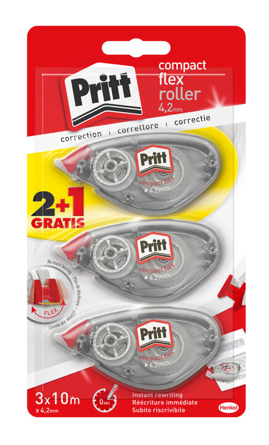 PRITT Correctieroller compact flex - 2+1
