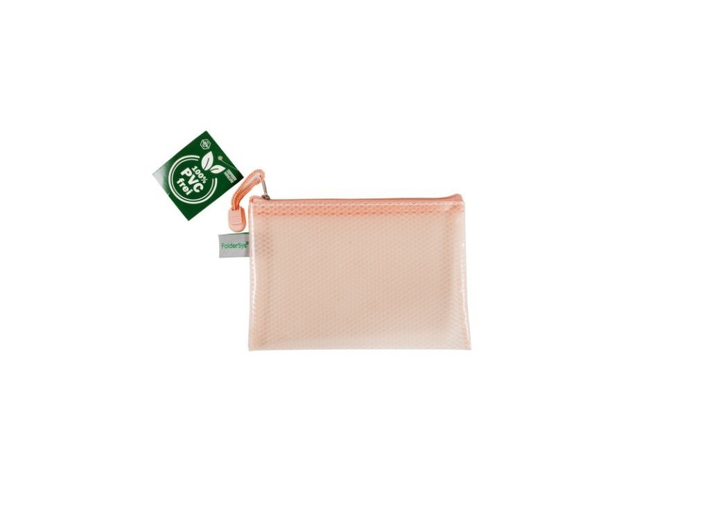 Opbergtas met rits - PVC vrije folie - ass. kleuren