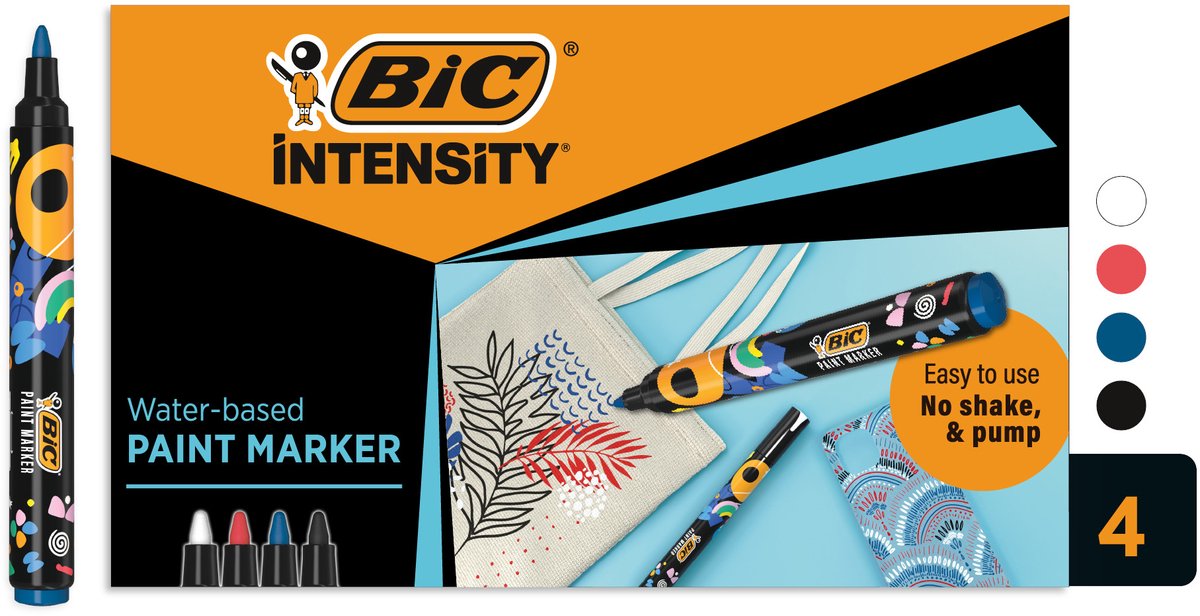 BIC Paint marker box - 4st.