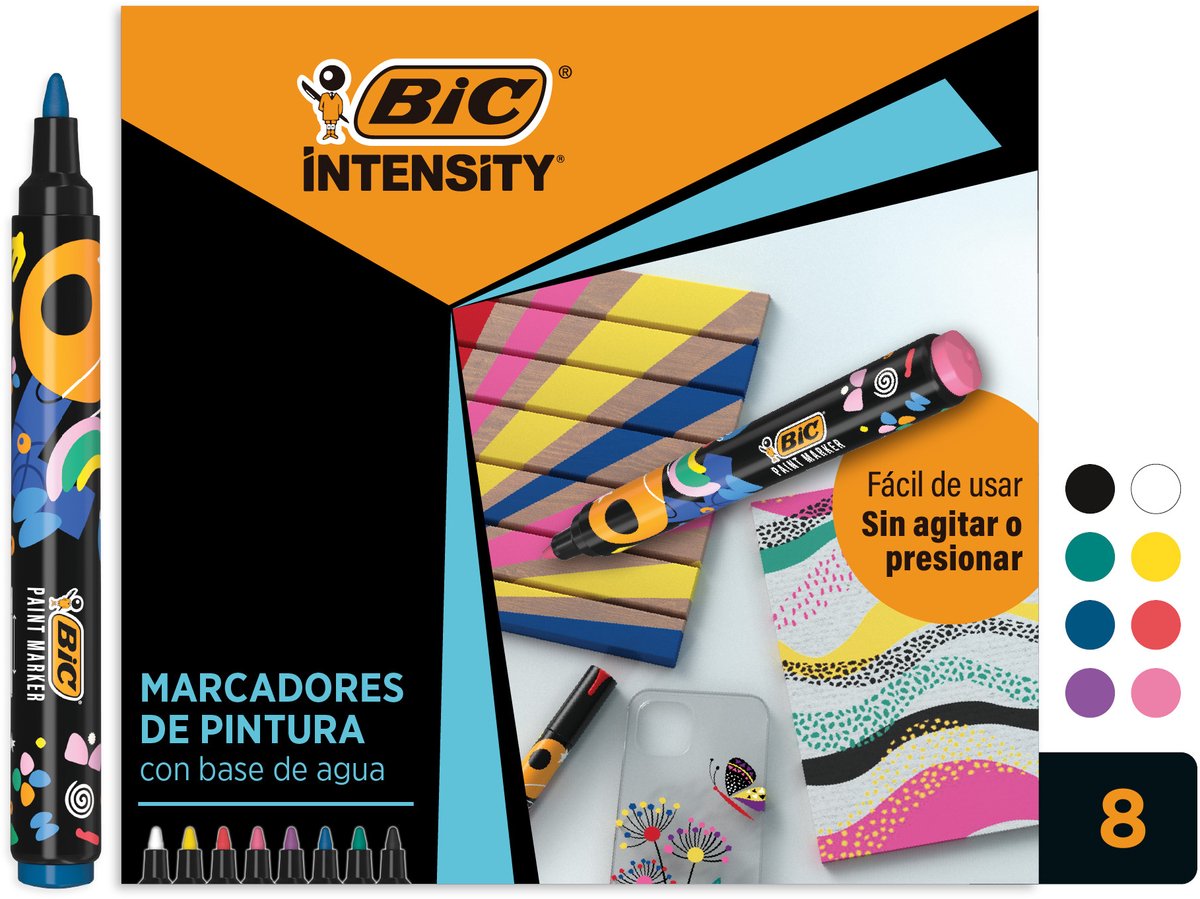 BIC Paint marker box vivid - 8st.