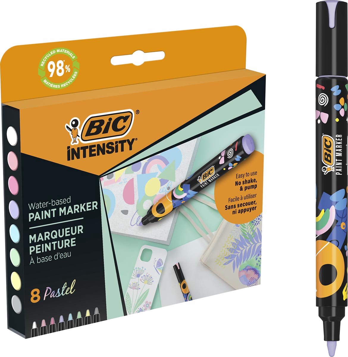 BIC Paint marker box pastel - 8st.