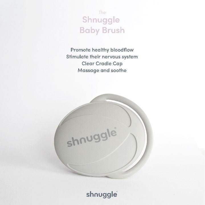 SHNUGGLE Baby badborstel - taupe