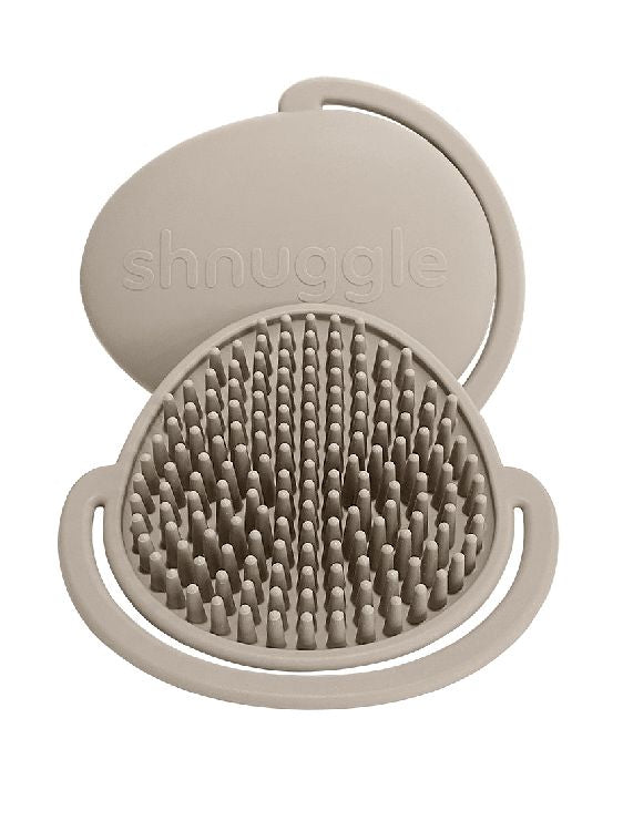 SHNUGGLE Baby badborstel - taupe