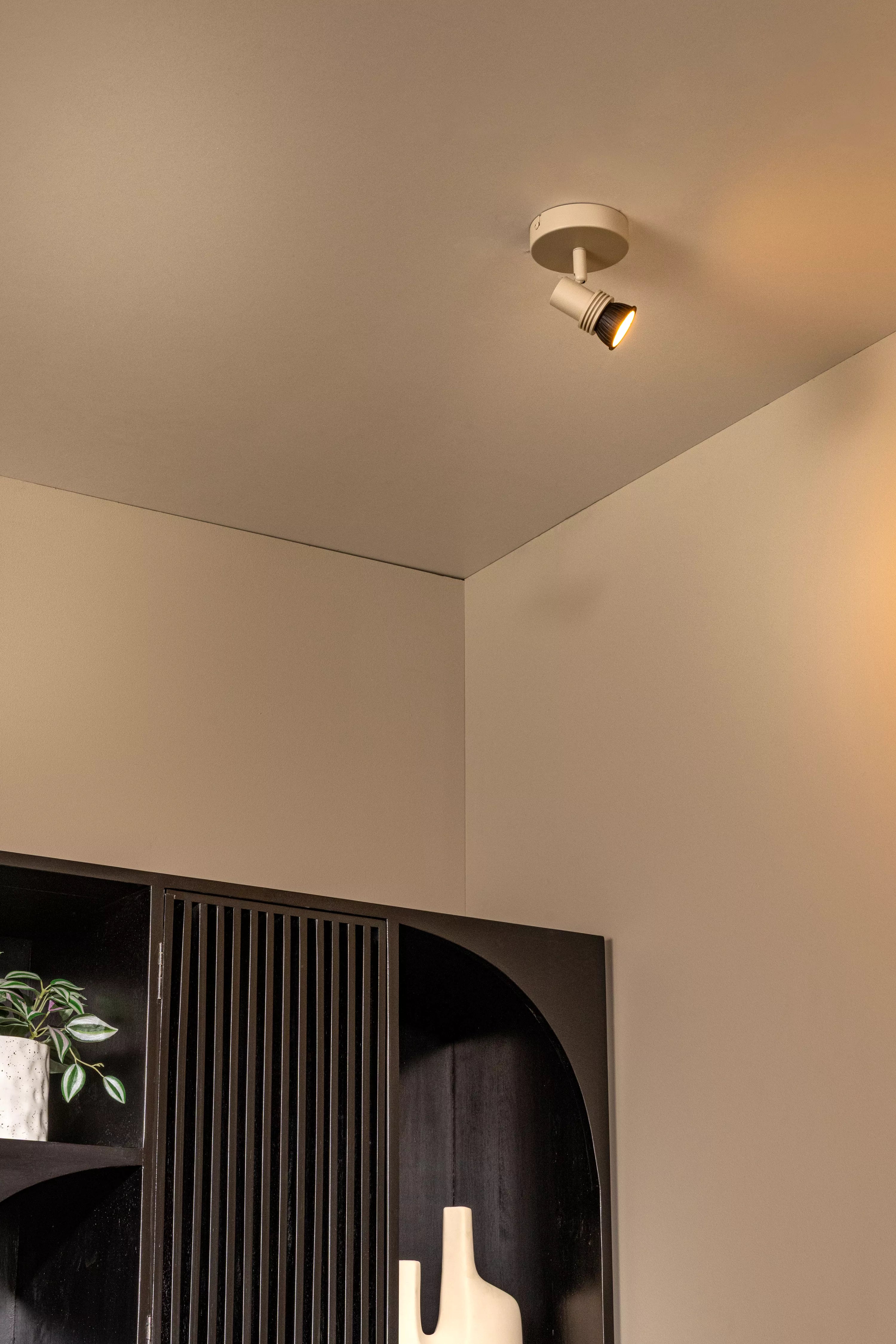 Lucide KIANTI - Plafondspot - Ø 10 cm - 1xGU10 - Taupe