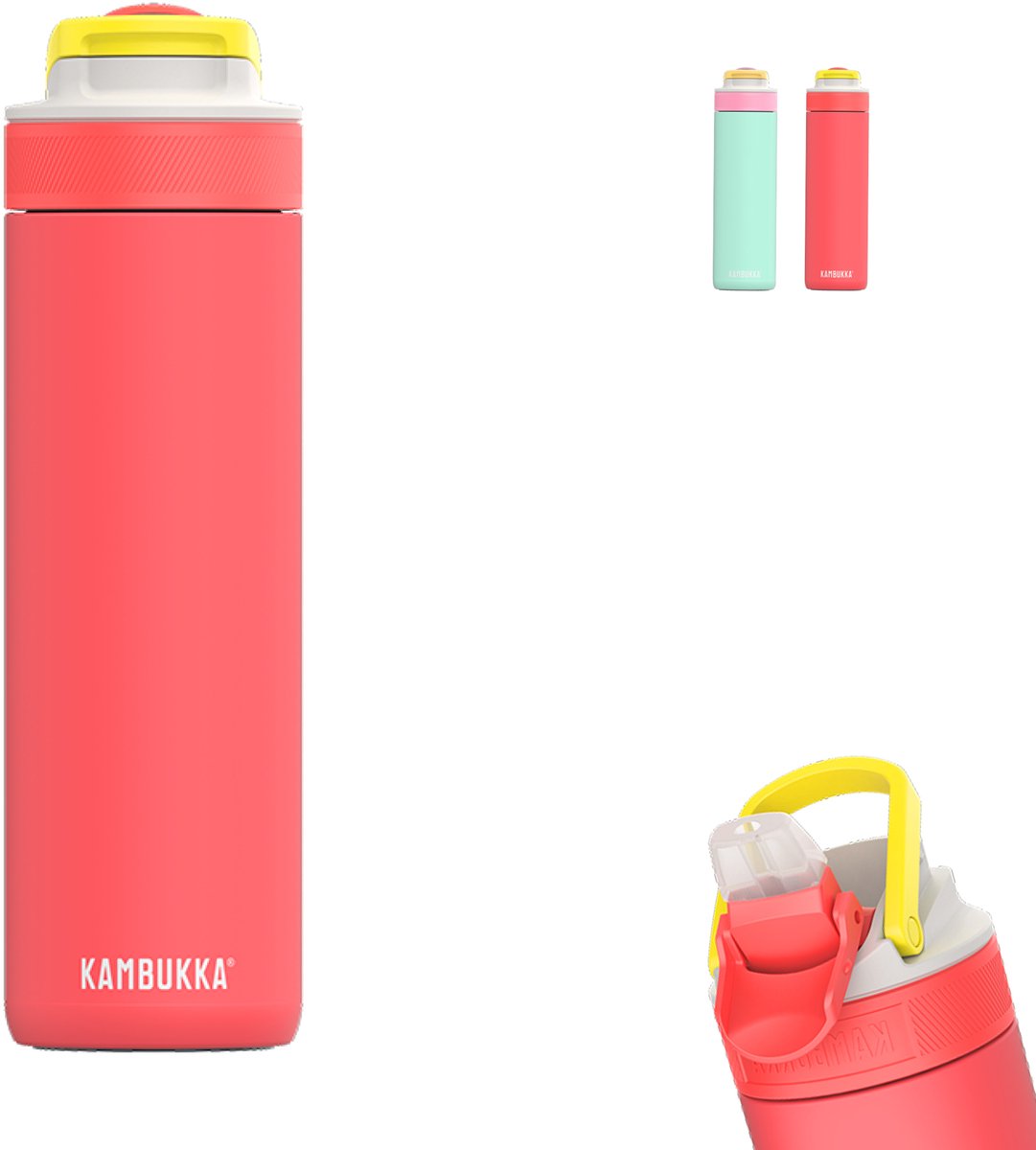 KAMBUKKA Lagoon insulated drinkfles 600ml - fluo fantasy