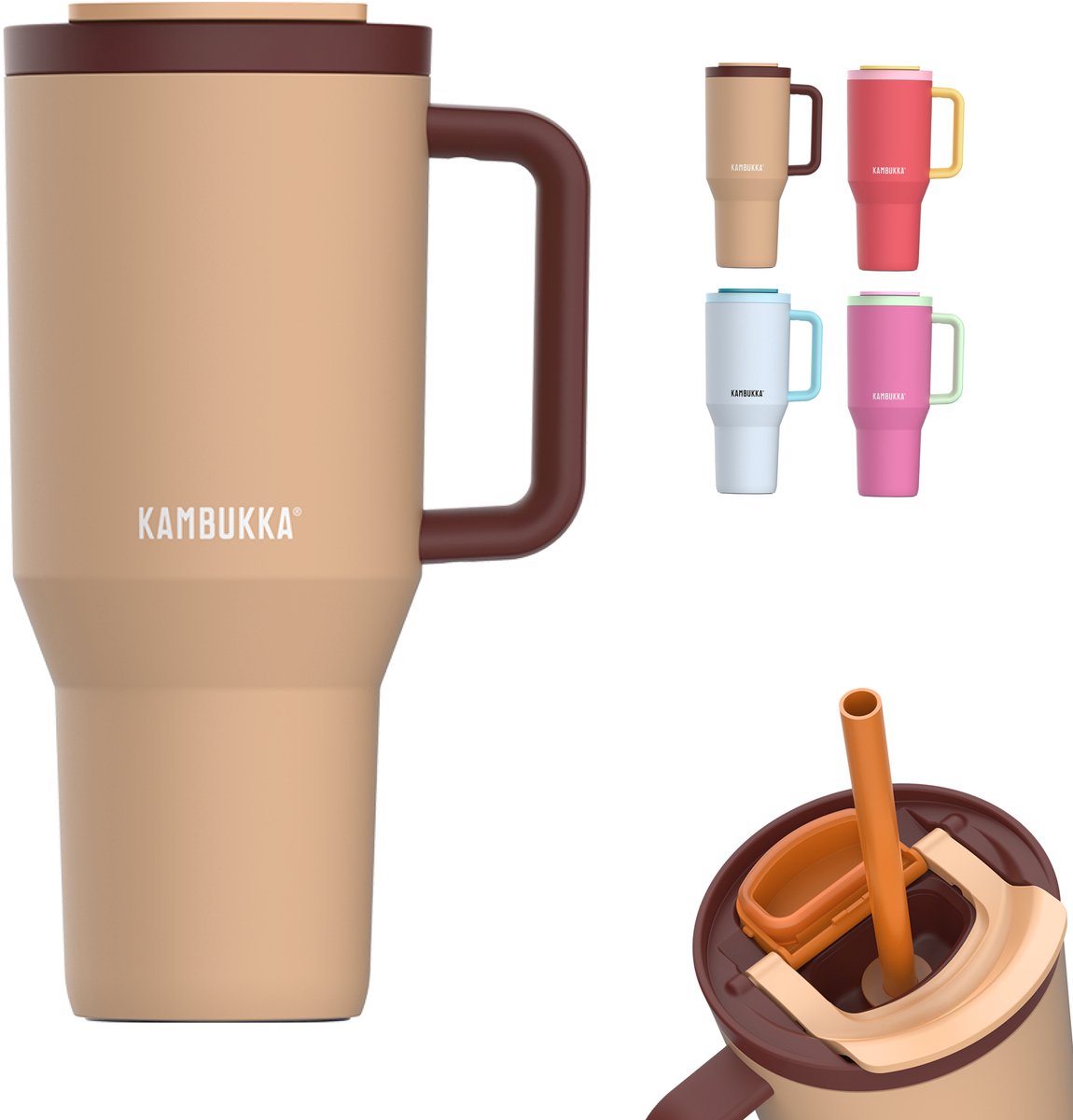 KAMBUKKA Rio beker 950ml - almond dream