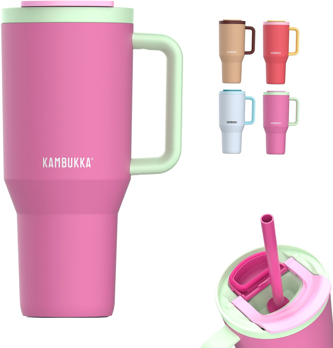 KAMBUKKA Rio beker 950ml - bubblegum mint