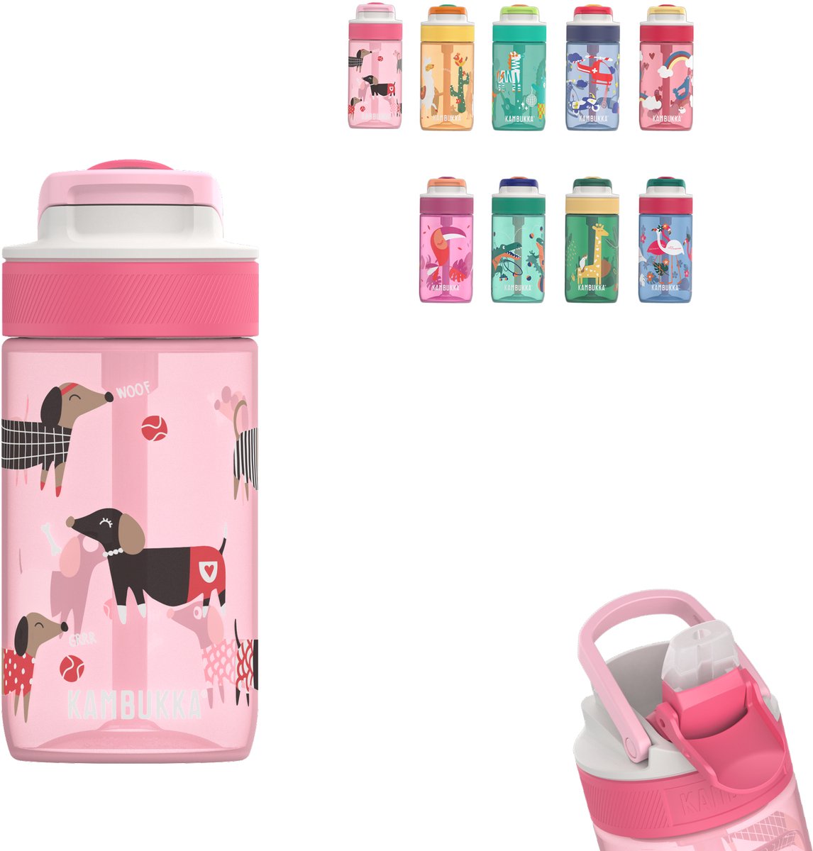 KAMBUKKA Lagoon kids drinkfles 400ml - diva dogs