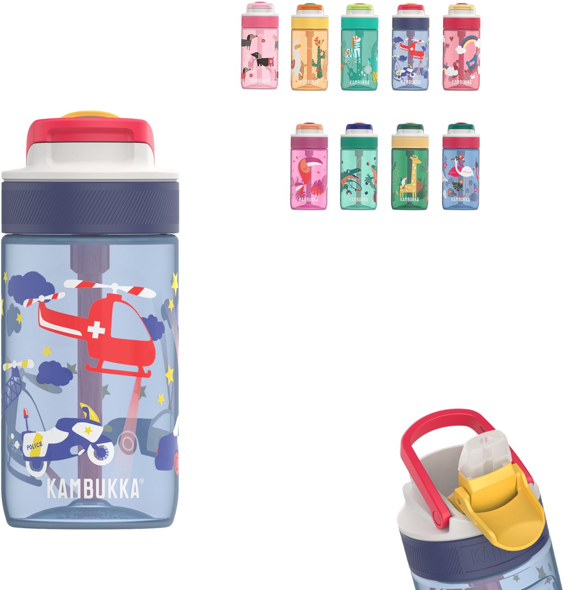 KAMBUKKA Lagoon kids drinkfles 400ml - police patrol
