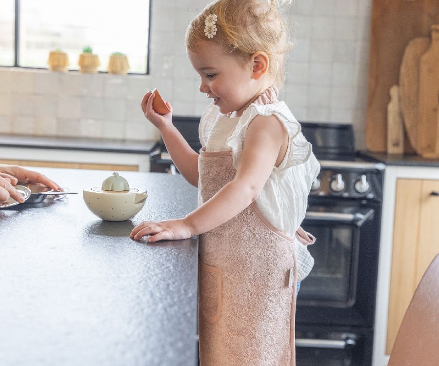 Timboo KIDS' APRON waterproof - 38x49cm - misty rose
