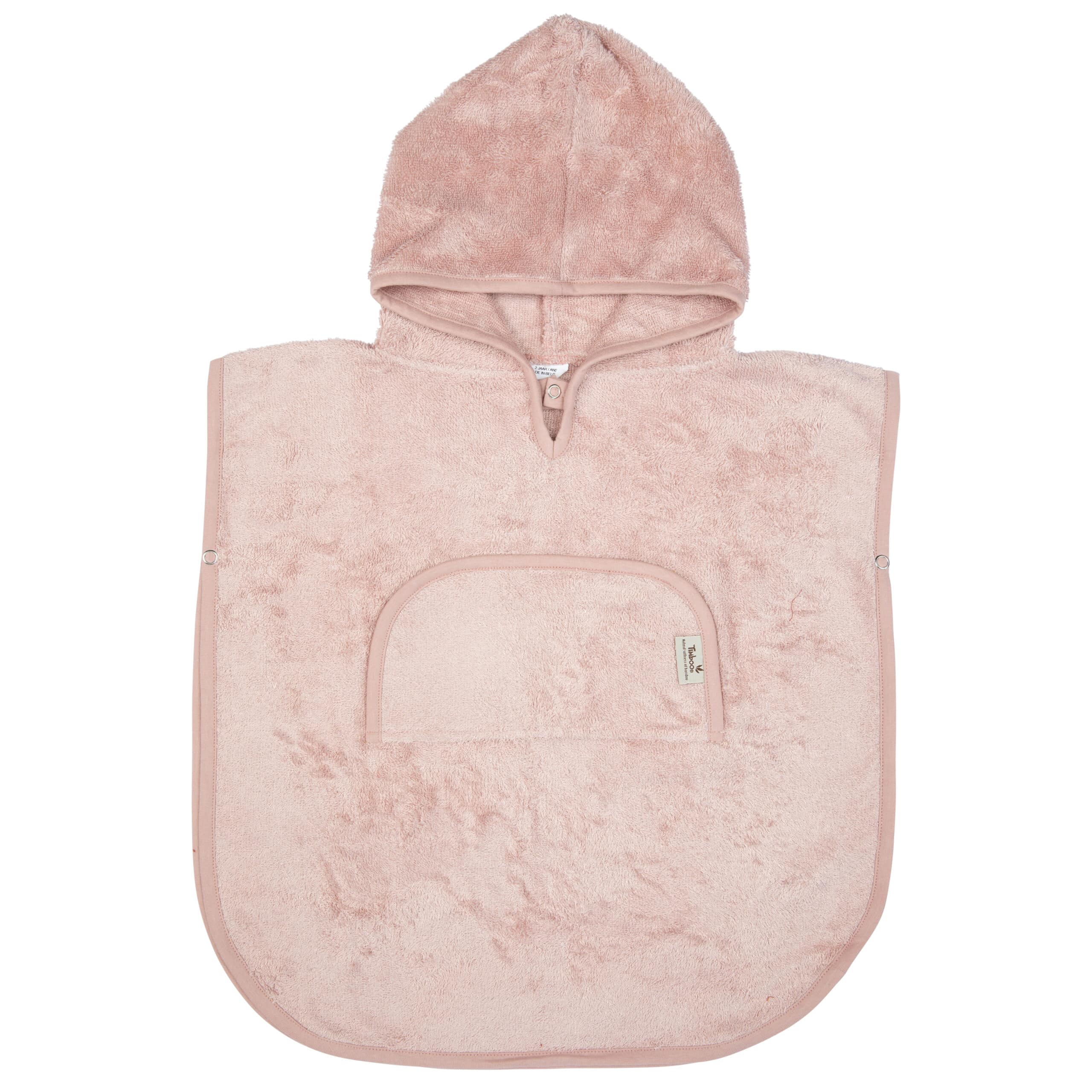 TIMBOO Poncho V-neck - 4/6j.- misty rose