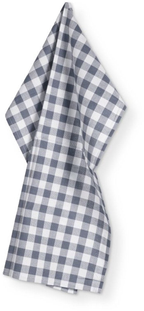 TISECO Gingham keukenhanddoeken 2st.- 50x70cm - blauw