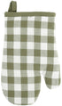 TISECO Gingham ovenwant - 28x18cm - olijfgroen