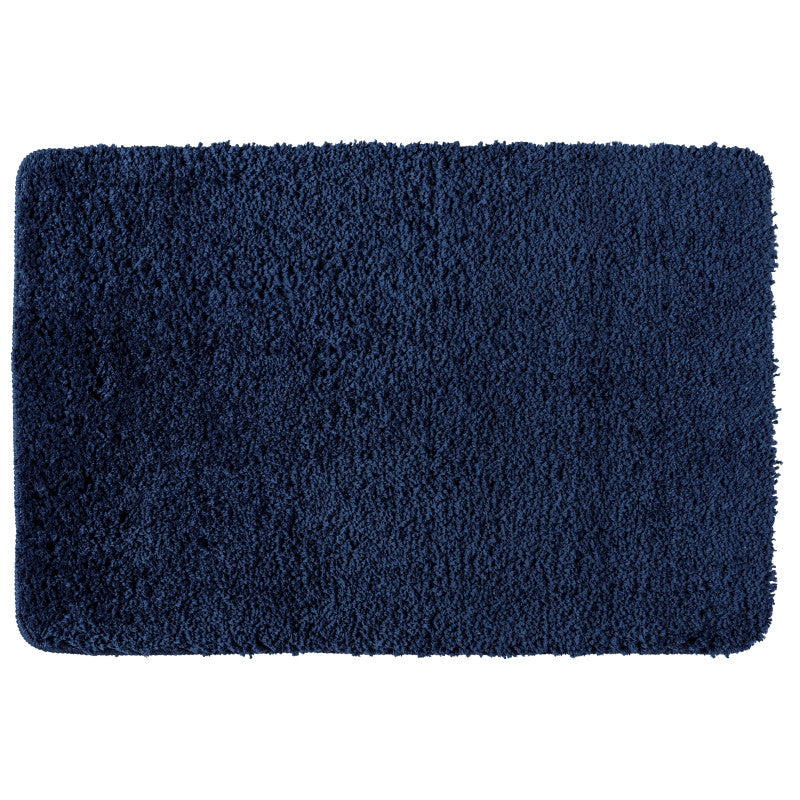WENKO Belize badmat - 60x90cm/ 30mm - blauw micropolyester