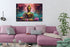 Glasschilderij Boeddha goud op water - 80x120cm