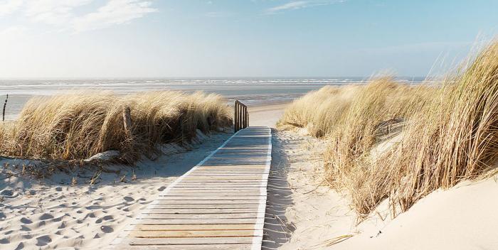 Glasschilderij Strand - 160x80cm