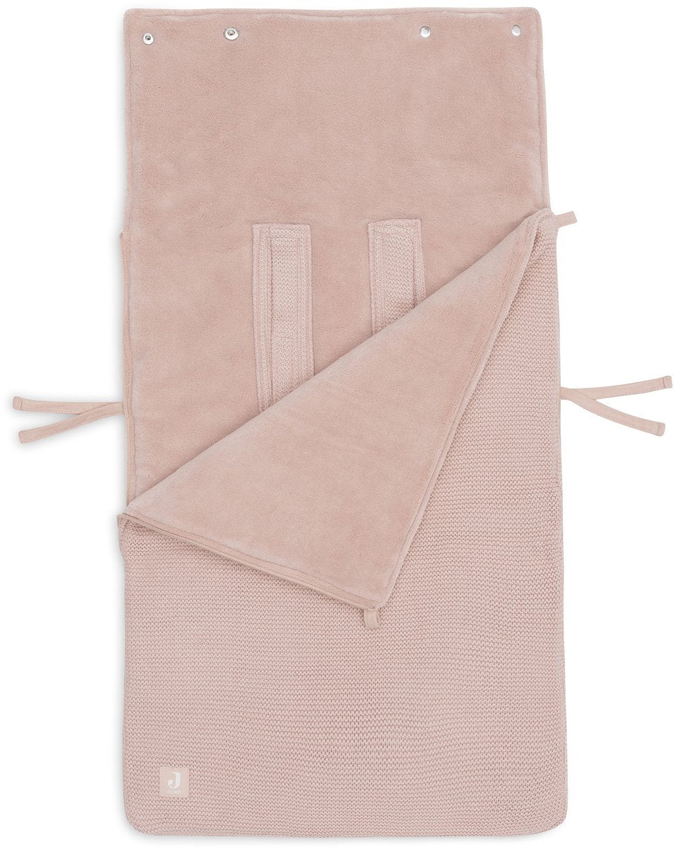JOLLEIN Voetenzak groep 0+ 3/5punts - gordel basic knit wils rose