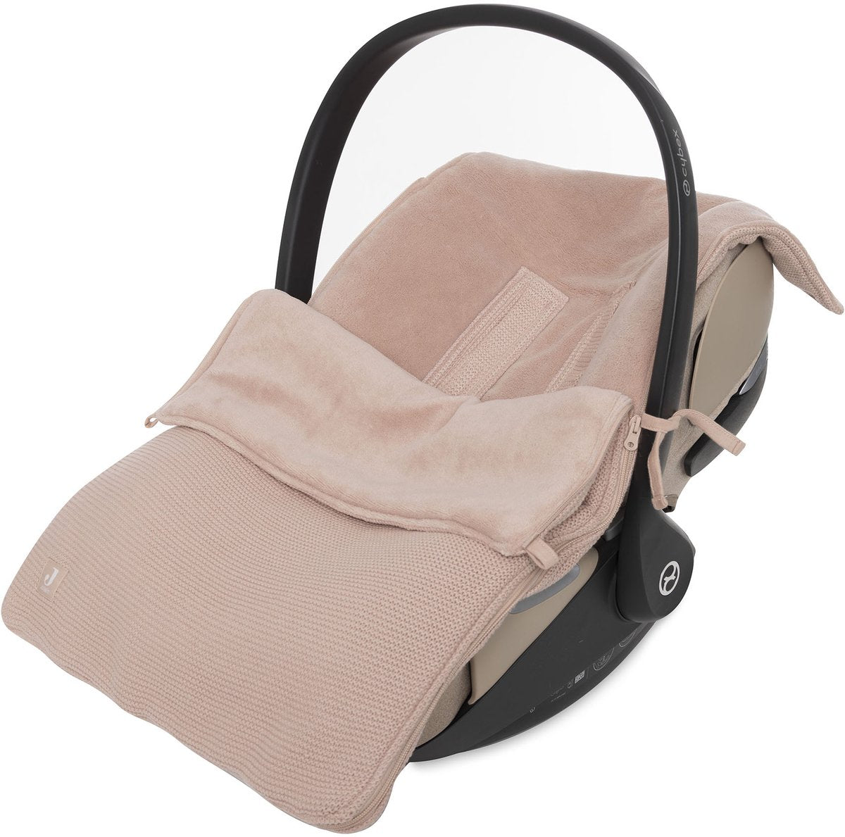 JOLLEIN Voetenzak groep 0+ 3/5punts - gordel basic knit wils rose