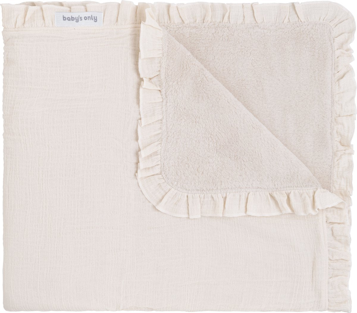 BABY'S ONLY Calm ledikantdeken teddy - warm linen