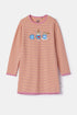 WOODY  Meisjes slaapkleedje - roze/ gele streep - 6Y