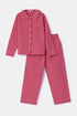 WOODY Dames pyjama - roze ruitje - L