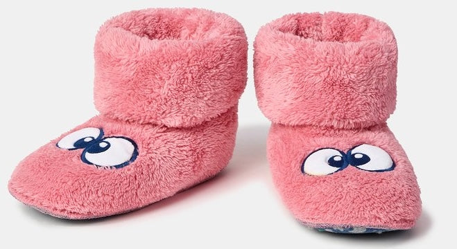 WOODY Pantoffels oogjes - roze - 26/30