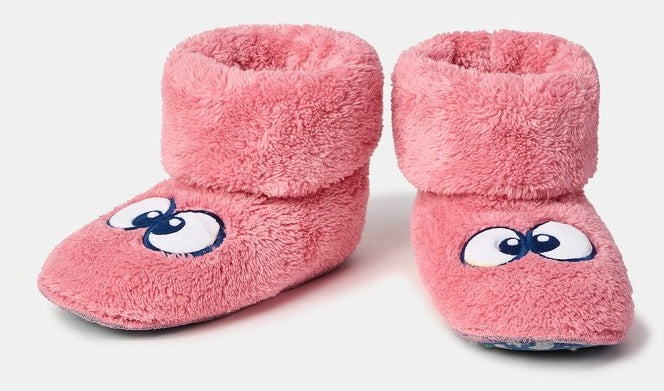 WOODY Pantoffels oogjes - roze - 30/34