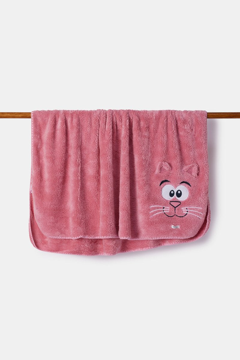WOODY Plaid - 150x200cm - roze