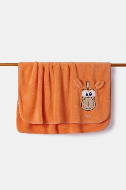 WOODY Plaid - 150x200cm - zacht oranje