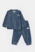 WOODY Unisex pyjama - blauwgrijs - 4Y