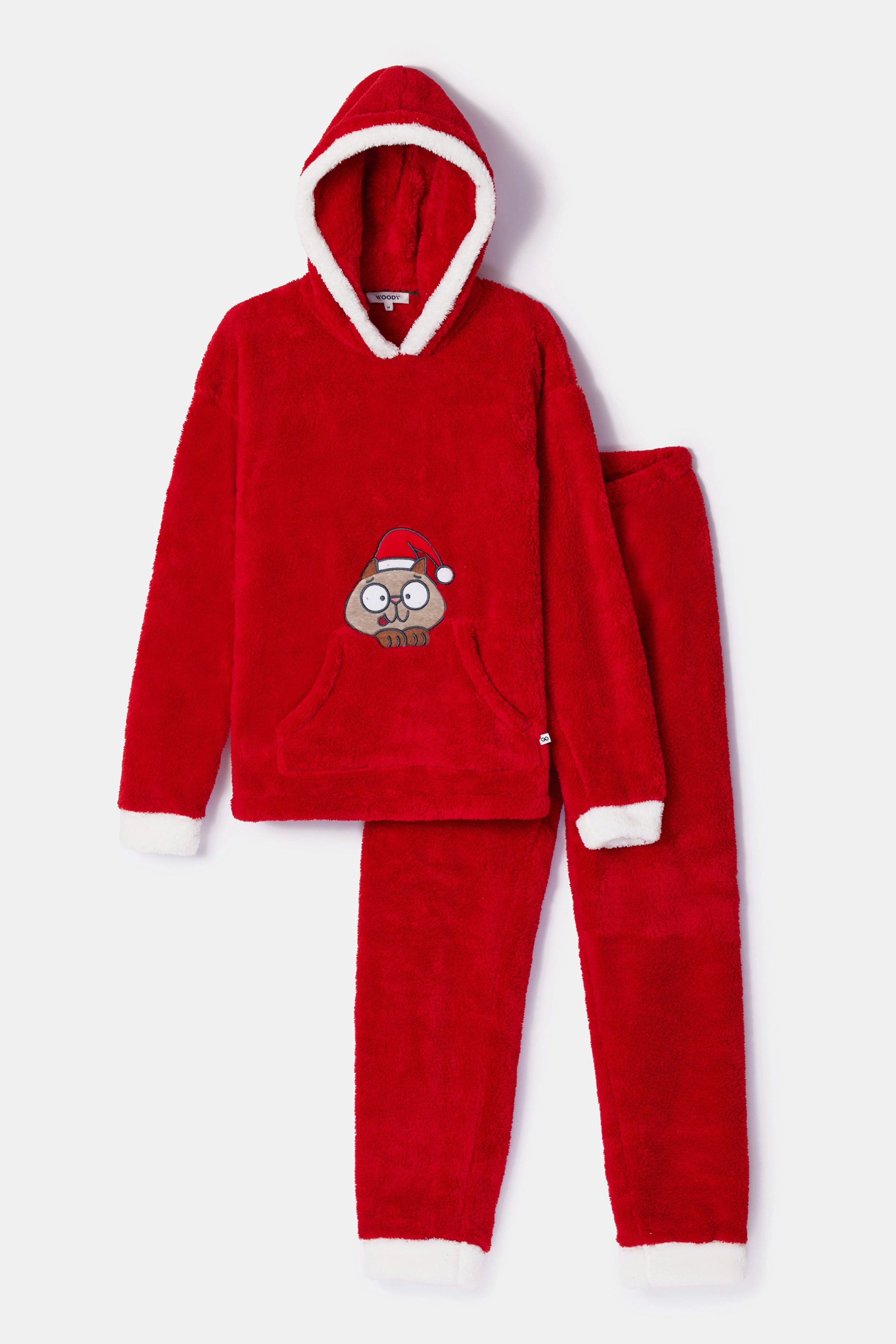 WOODY Jongens huispak - rood - 8Y