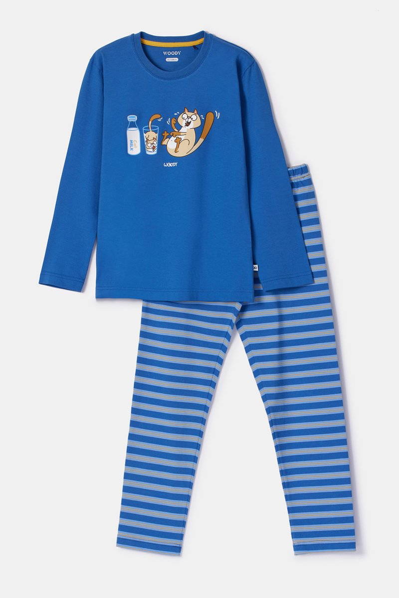 WOODY Jongens pyjama - donkerblauw - 12m