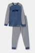 WOODY Jongens pyjama - blauwgrijs - 14Y