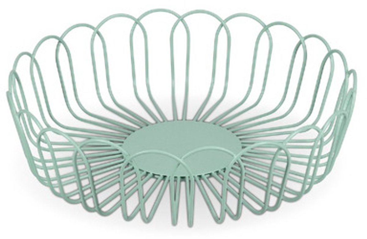 ONA Flores draadmand 26,5x7,5cm - groen