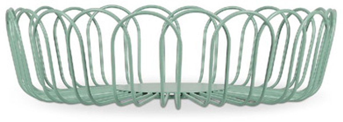 ONA Flores draadmand 26,5x7,5cm - groen