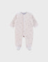 NOUKIES babypyjama NEWBORN - fluweel zeehondprint - 1M