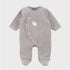 NOUKIES babypyjama NEWBORN - fluweel beige - 0M