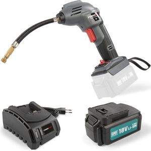 POWERPLUS Luchtpomp 18V - incl batterij 18V 3.0AH + lader 3ACC
