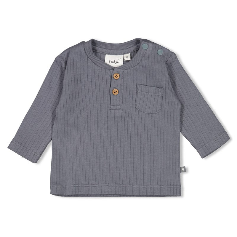 FEETJE Howdy B Longsleeve rib - blauw - 56