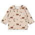 FEETJE Wild World B Longsleeve print - taupe mel.- 80
