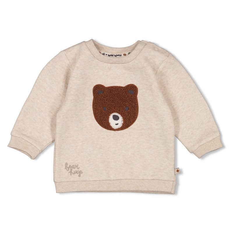 FEETJE Wild World B Longsleeve sweater - taupe mel.- 86