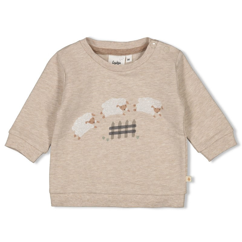 FEETJE Sleepy Sheepy U Sweater - taupe mel.- 56