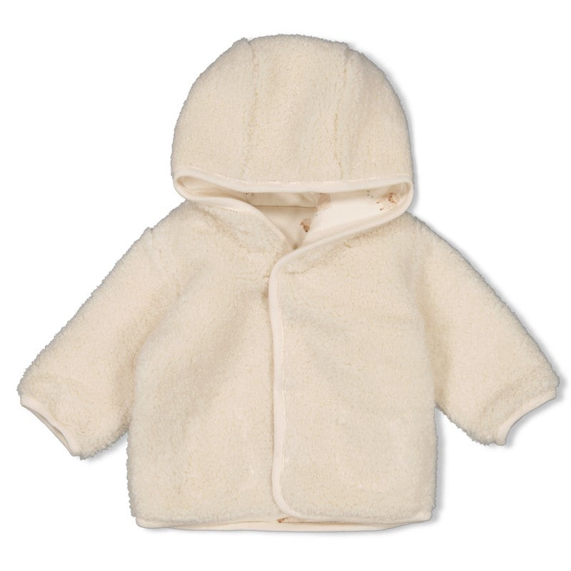 FEETJE Sleepy Sheepy U Jasje omkeerbaar teddy met kap - creme - 50