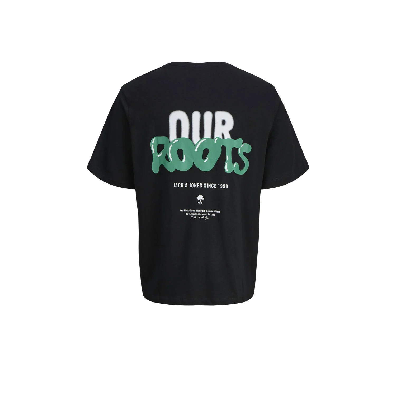 JACK&JONES T-shirt JJWOBLY - zwart - 164