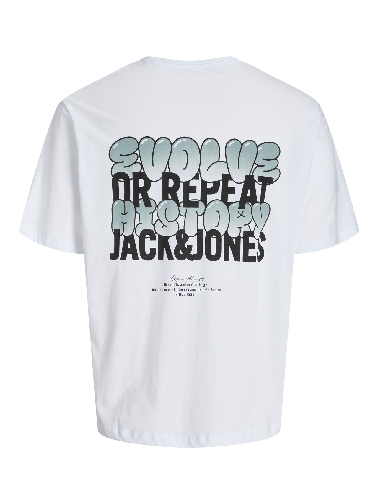 JACK&JONES T-shirt JJWOBLY - wit - 152