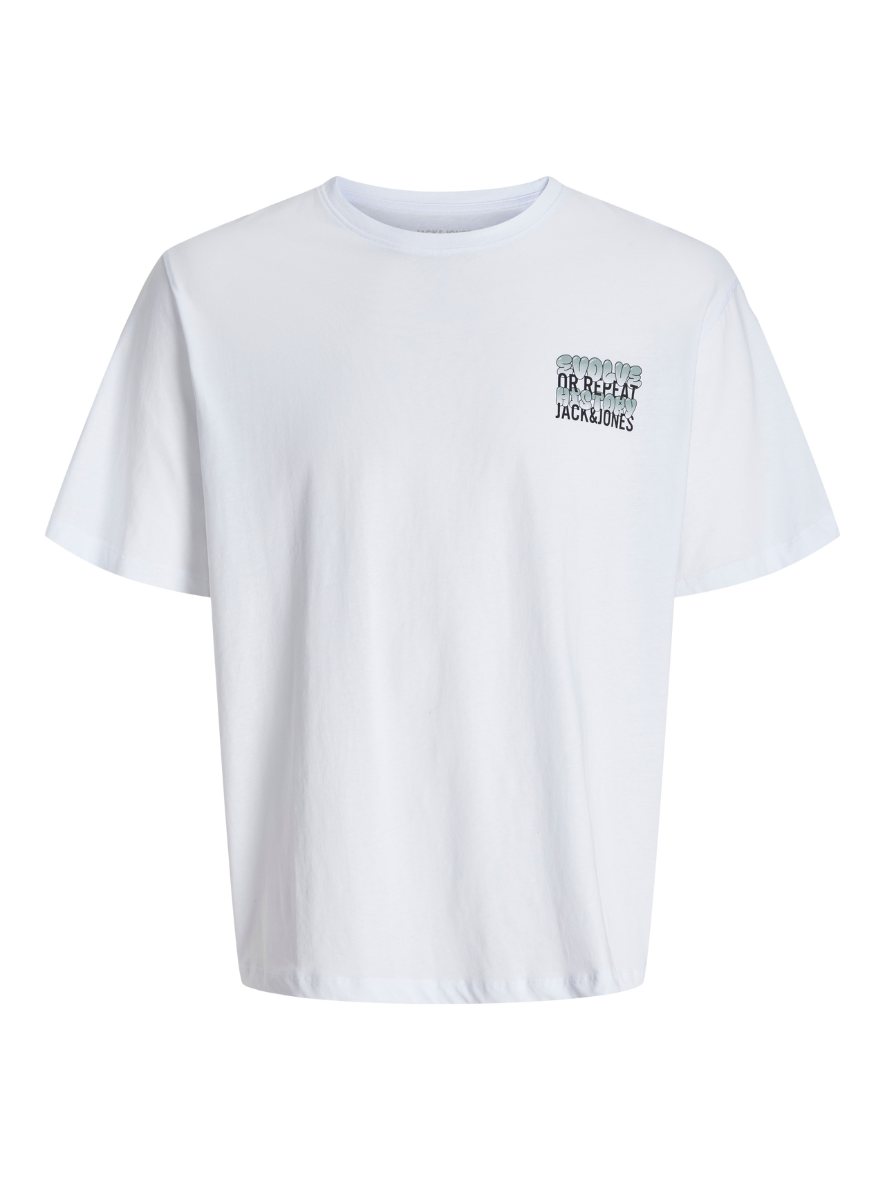 JACK&JONES T-shirt JJWOBLY - wit - 152