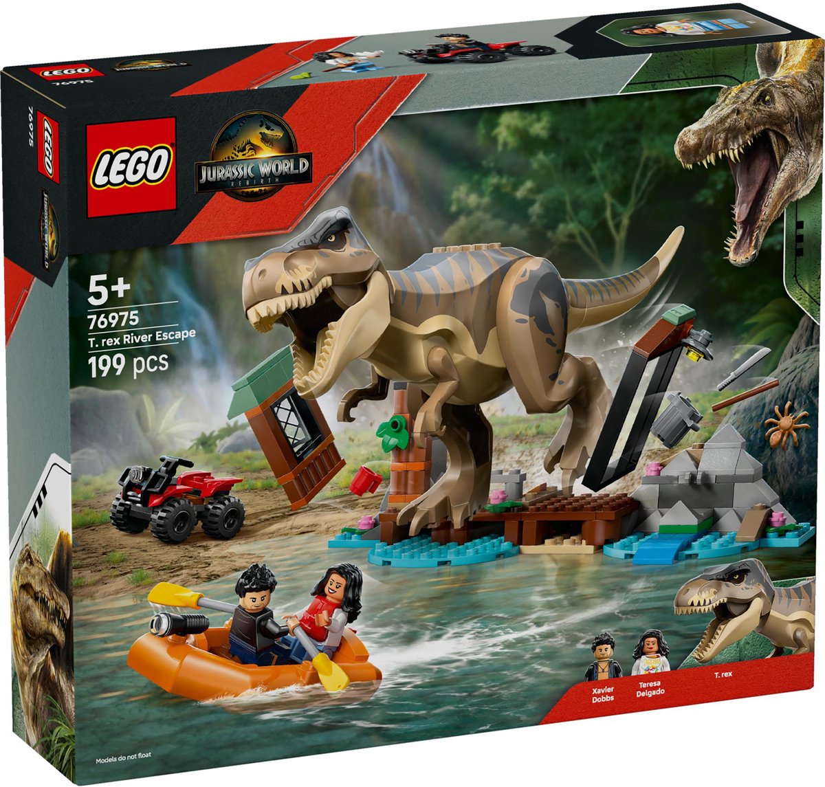 LEGO Jurassic World 76975 T-rex rivierontsnapping