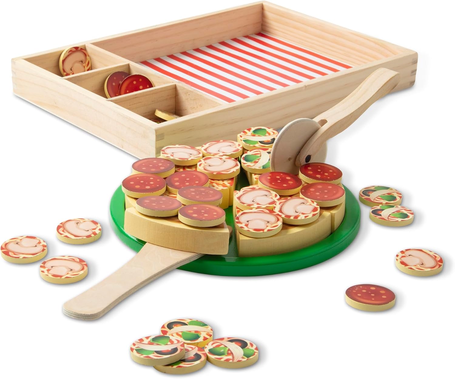 MELISSA DOUG Wooden pizza party